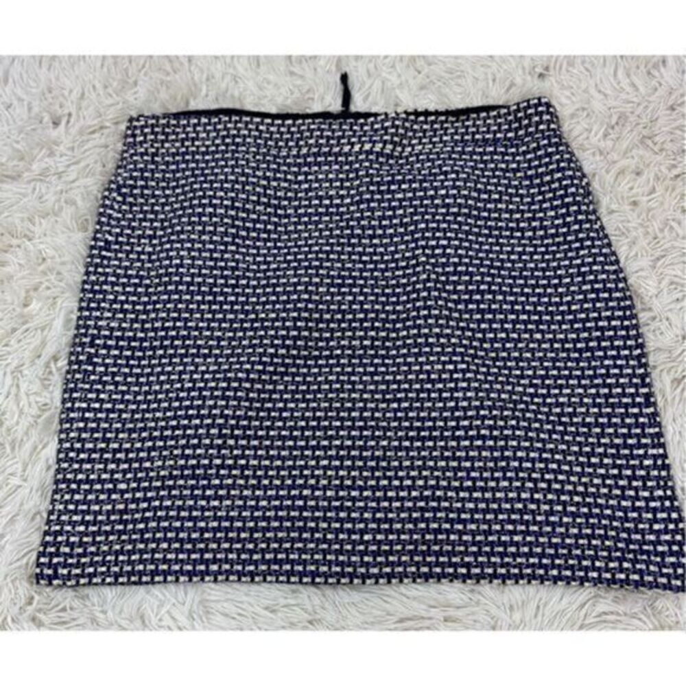 EUC Purple, Gold, Black & Cream Checkered Mini Silk Skirt by J. Crew size 8